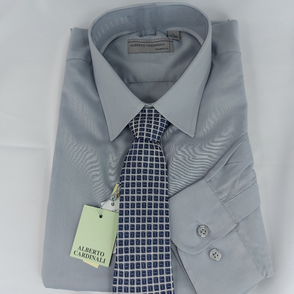 ALBERTO CARDINALI  tailore fit size large Long sleeves, color gray - Picture 5 of 9